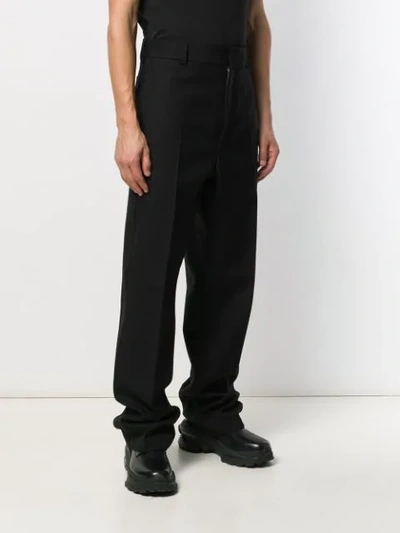 Shop Jil Sander Straight Leg Trousers In Black