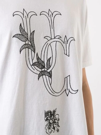 Shop Undercover Logo Graphic Print T-shirt In White