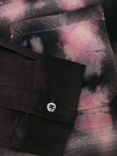 Shop Amiri Tie-dye Print Shirt In Black