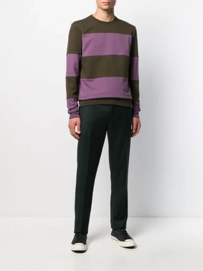 Shop Ps By Paul Smith Striped Cotton Sweatshirt In 35