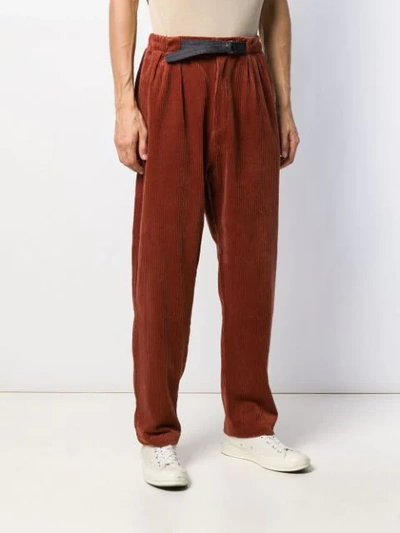 Shop Société Anonyme Belted Corduroy Trousers In Brown