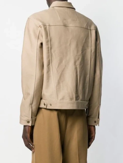 Shop Ami Alexandre Mattiussi Worker Jacket In Neutrals