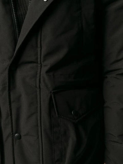 Shop Arctic Explorer Chill Parka Coat In Black