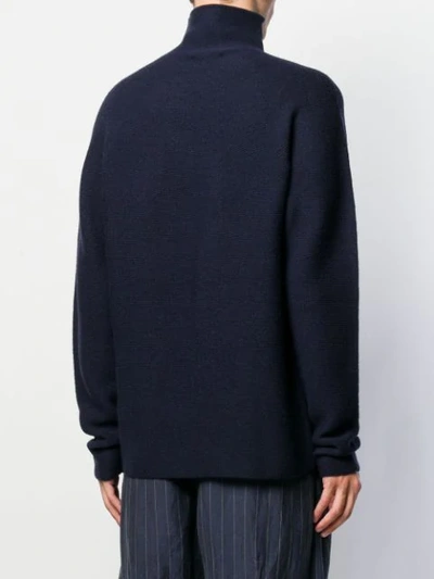 Shop Christian Wijnants Turtleneck Jumper In Blue