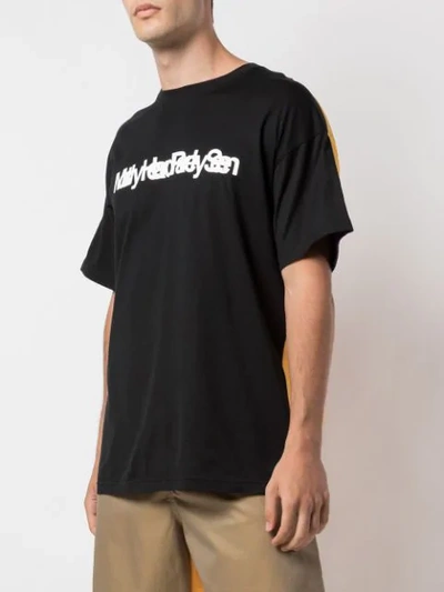 Shop Mostly Heard Rarely Seen Fanatic Crew Drop Shoulder T-shirt In Black
