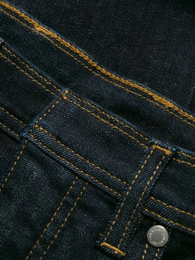 Shop Neil Barrett Gerade Jeans Mit Seitentaschen In Blue
