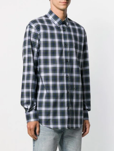 Shop Dsquared2 Plaid Button Down Shirt In 001f