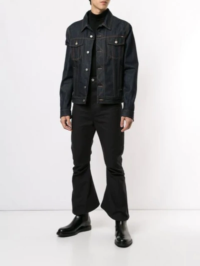 Shop Kozaburo Straight-leg Jeans In Black