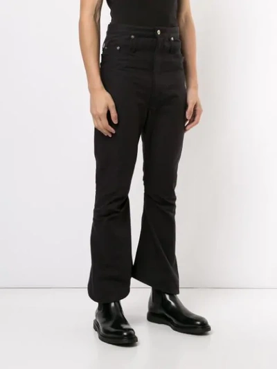 Shop Kozaburo Straight-leg Jeans In Black