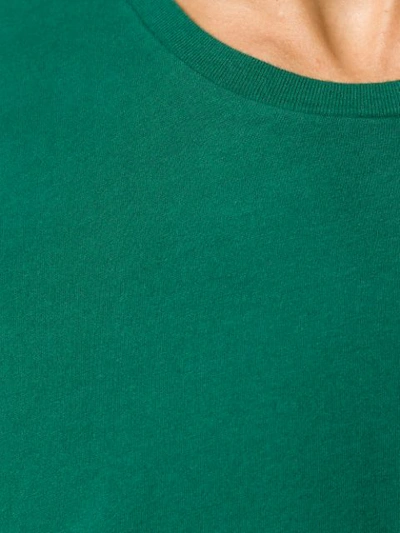 Shop Majestic Plain Crew-neck T-shirt In Green