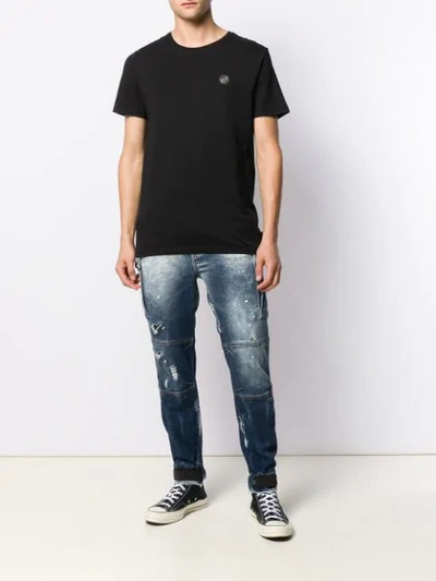 Shop Philipp Plein Rock Pp T-shirt In Black