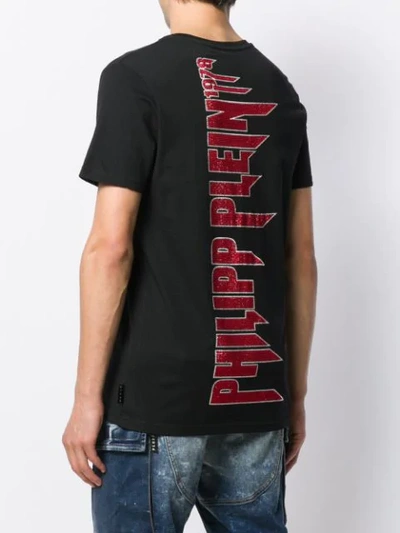 Shop Philipp Plein Rock Pp T-shirt In Black