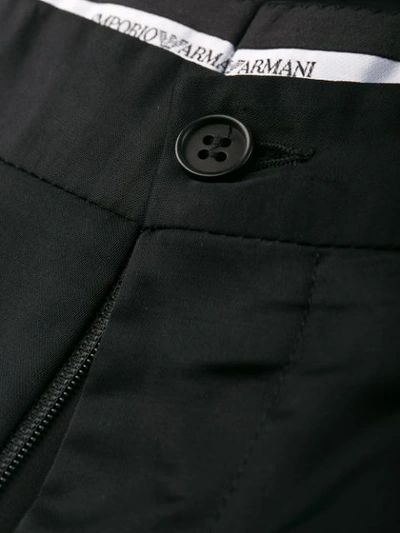 Pre-owned Giorgio Armani 2006 Straight-leg Trousers In Black