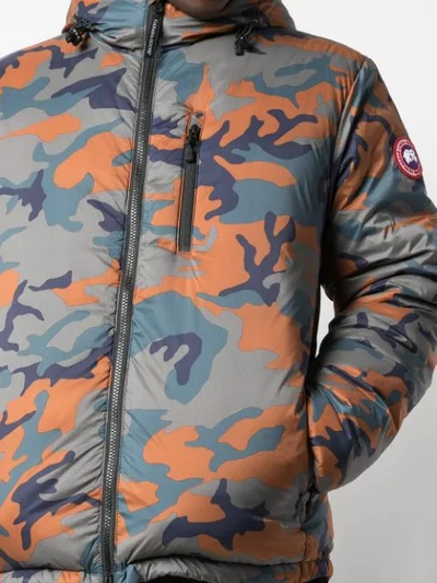 Shop Canada Goose Camouflage Padded Jacket In Green