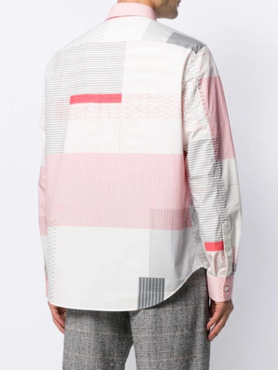 Shop Loewe Typewriter Print Long-sleeved Shirt In White