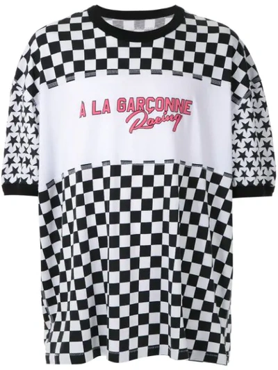 Shop À La Garçonne X Hering Special Racing Oversized T-shirt In Black