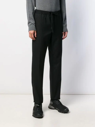 Shop Hugo Boss Slim Fit Trousers In Black