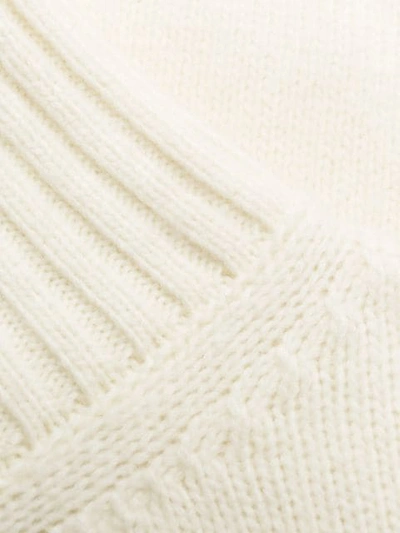 Shop Laneus Rollneck Knit Sweater In White