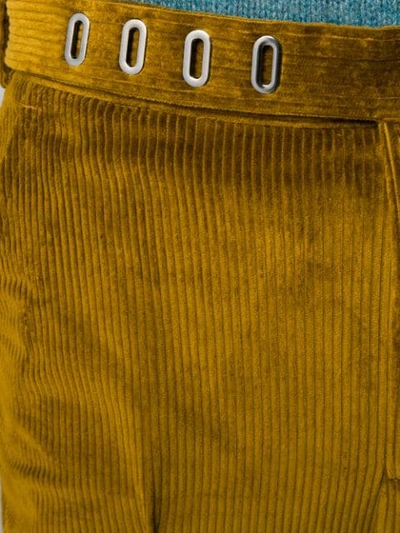 Shop Acne Studios Tailored Corduroy Trousers In Yellow