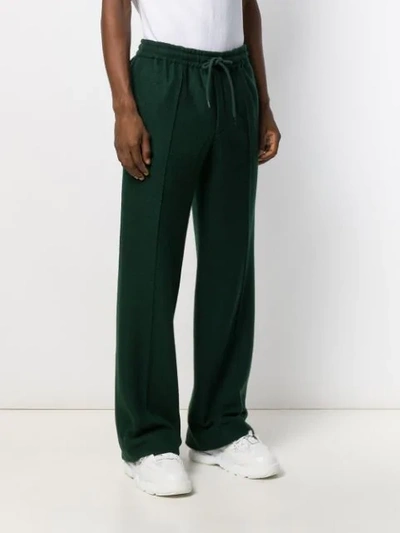 Shop Undercover Wide Straight Leg Trousers In Green