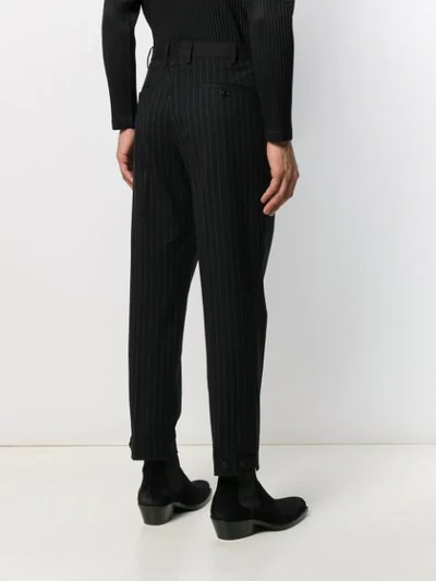 Shop Neil Barrett Slim Fit Tailored Trousers In Black