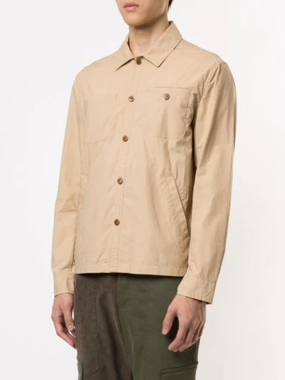 Shop Kent & Curwen Short Shirt Jacket In Brown