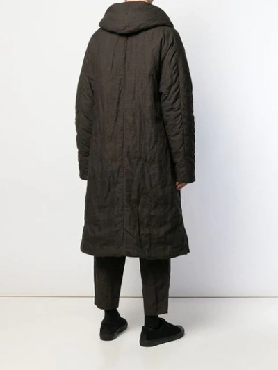 Shop Ziggy Chen Wrap Style Coat In Black