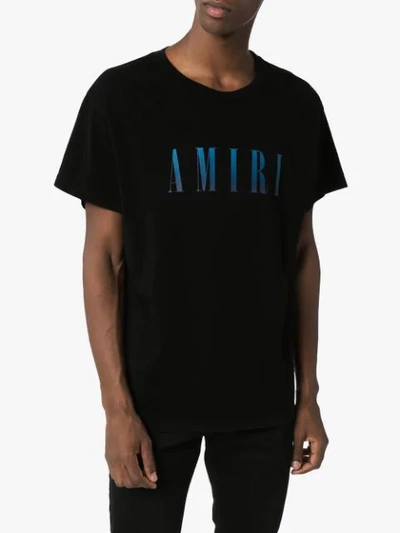 Shop Amiri Logo Print T-shirt In Black