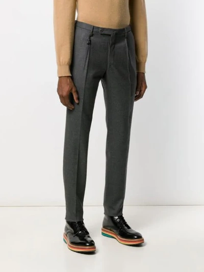Shop Incotex Slim-fit Tailored Trousers In Grey