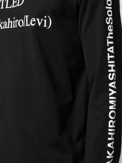 Shop Takahiromiyashita The Soloist Untitled Print T-shirt In Black