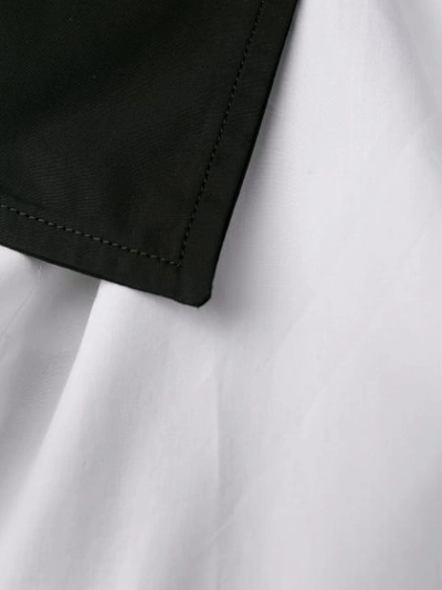 Shop Versus Two Tone Long Sleeve Shirt In Black