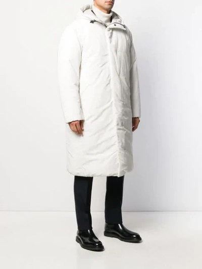 Shop Theory Single Breasted Coat In White