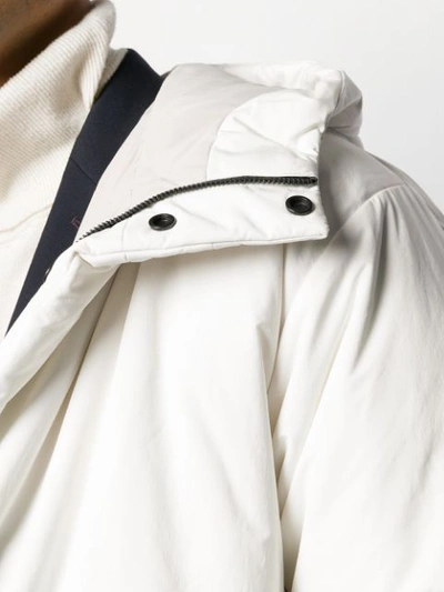 Shop Theory Single Breasted Coat In White