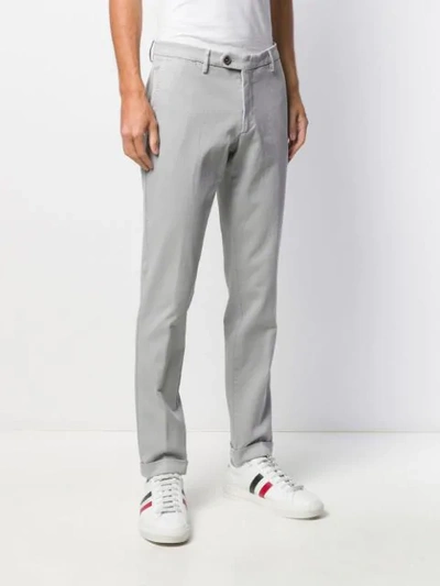 Shop Al Duca D'aosta Turned Hem Trousers In Grey