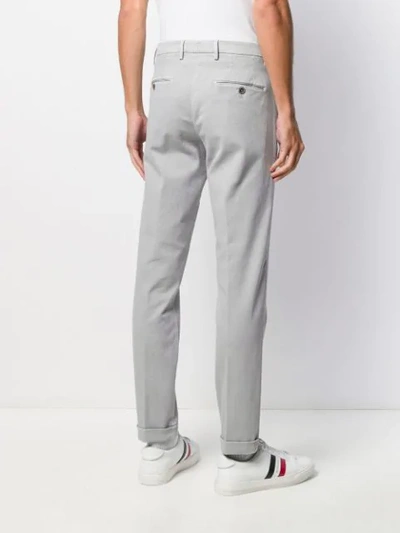 Shop Al Duca D'aosta Turned Hem Trousers In Grey