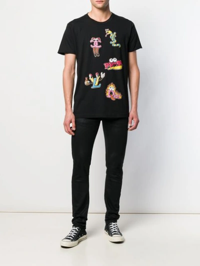 Shop Domrebel Patchwork Print T-shirt In Black