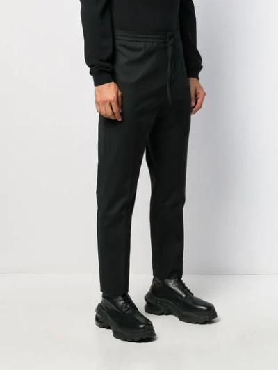 Shop Cmmn Swdn Crafted Tapered Trousers In Black