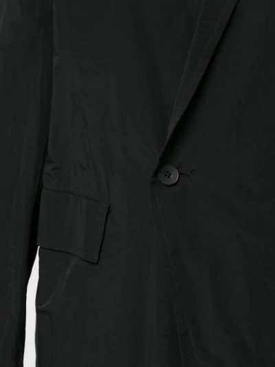 Shop Julius Single Button Fastened Jacket In Black