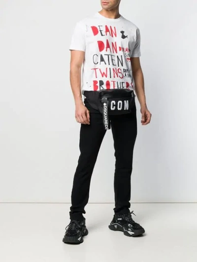 Shop Dsquared2 Caten Twins Print T-shirt - Weiss In White