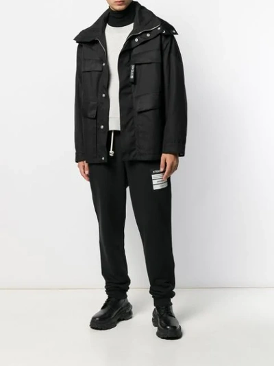 Shop Givenchy Hooded Rain Jacket In Black