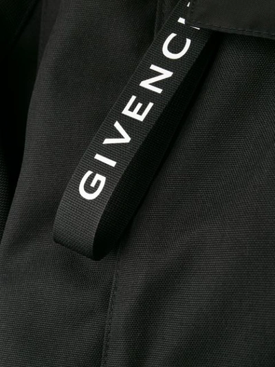 Shop Givenchy Hooded Rain Jacket In Black
