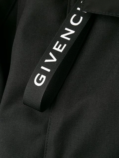 Givenchy Hooded Rain Jacket In Black