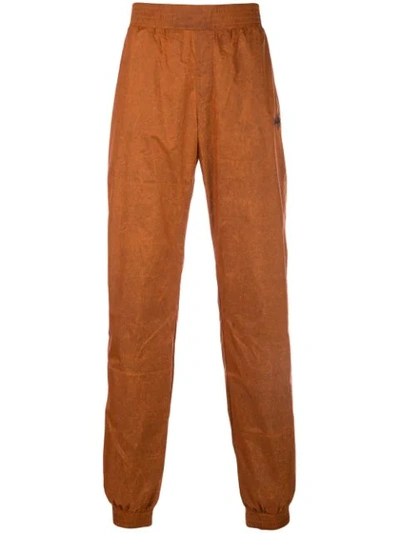 Shop Anton Belinskiy Marbled Track Pants In Orange