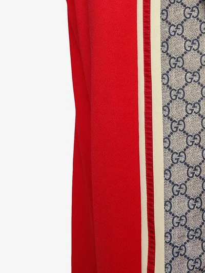 GUCCI GG条纹运动裤 - 红色