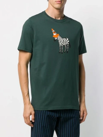 Shop Ps By Paul Smith Unicone-print T-shirt In Green