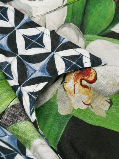 Shop Dolce & Gabbana Orchid Print Hawaiian Shirt In Hnih1