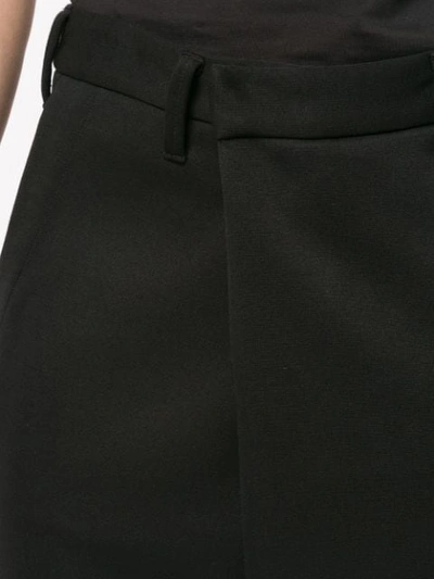 Shop Julius Drop Crotch Cropped Trousers In Black