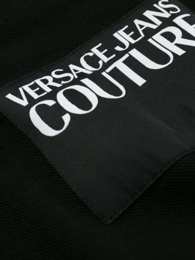 Shop Versace Jeans Couture Polo Shirt In Black