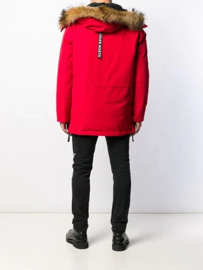 Shop Arctic Explorer Chill Parka Coat In Red