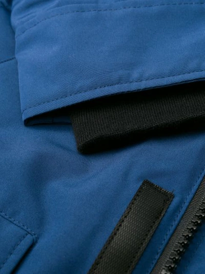 Shop Canada Goose Langford Parka Coat In Blue